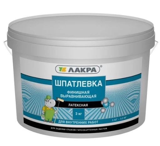 Шпатлевка Лакра латексная 3кг
