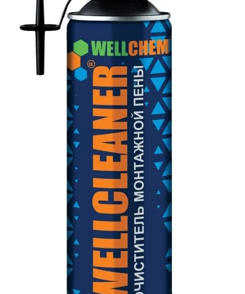 Очиститель монтажной пены WELLCLEANER 650мл