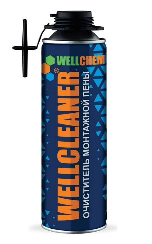 Очиститель монтажной пены WELLCLEANER 650мл